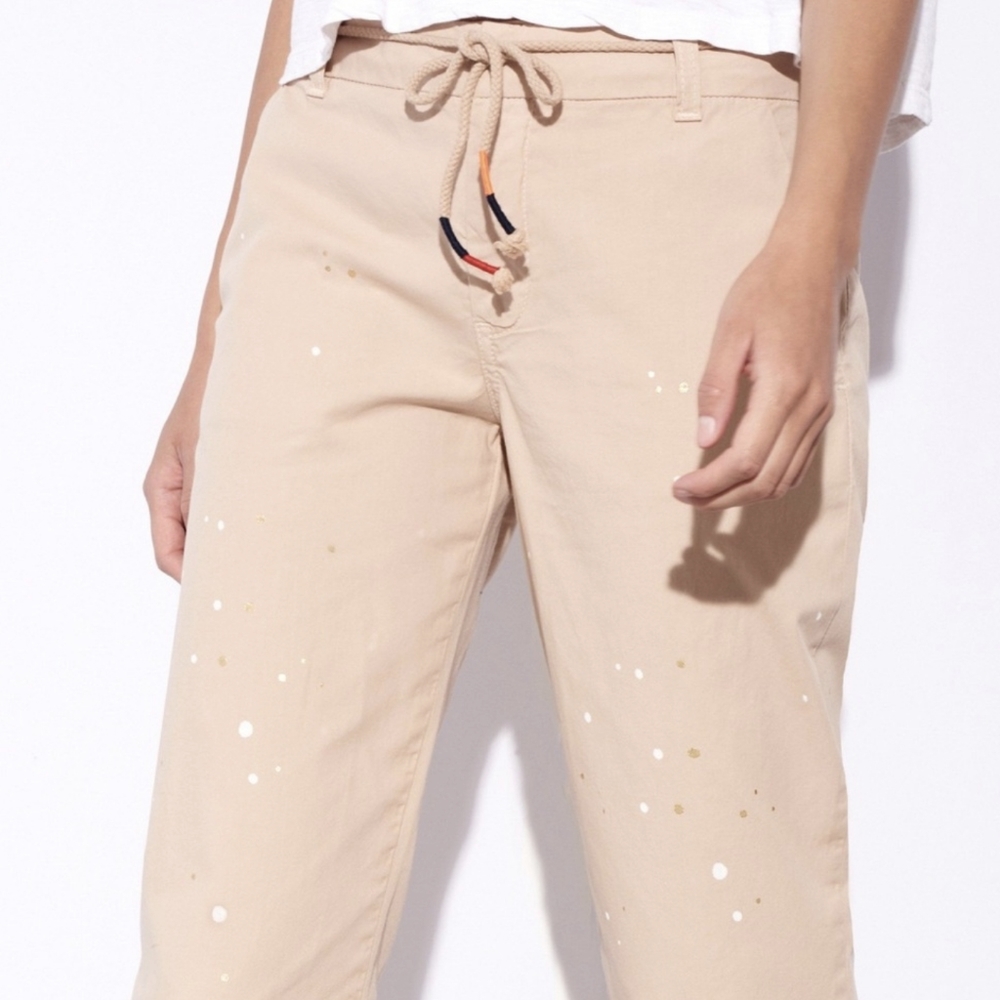 {Sundry} New Paint Splatter La Fete Pant in Almond - Picture 4 of 11